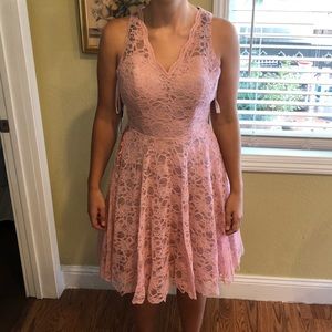 JJ’s house dusty rose bridal dress